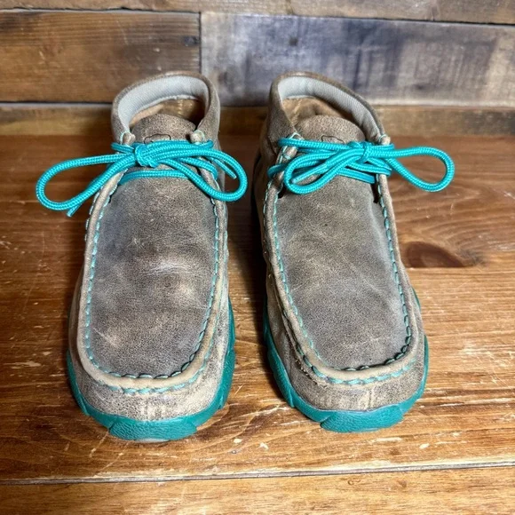 TWISTED X KID'S CHUKKA DRIVING MOCS Size 4 Youth BOYS/GIRLS Brown Style: YDM0017 - Picture 5 of 10